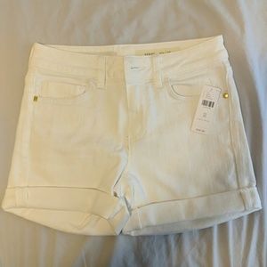NWT Pilcro Anthropologie white shorts 25